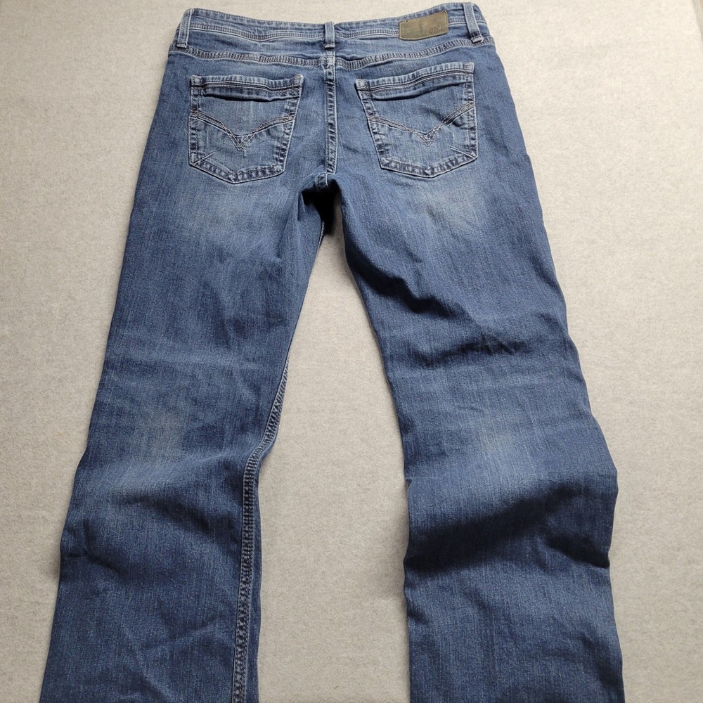 BKE Jake Mens Straight Leg Jeans 36x32 Blue Medium Wash Denim Stretch Casual - Picture 9 of 10